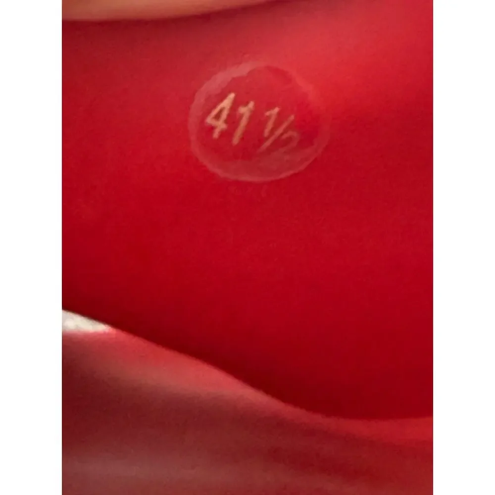 Versace Palazzo Red Rubber Slides Italian Size 41,5